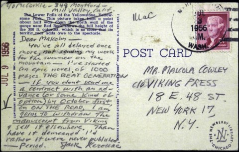 Jack Kerouac Postcard
