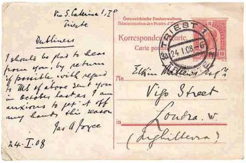 James Joyce Postcard