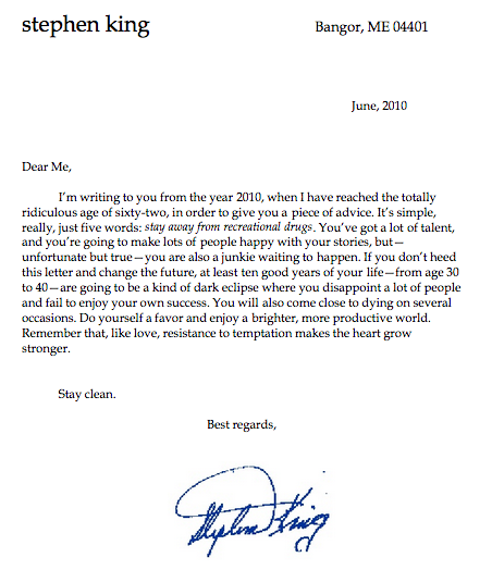 stephen king cigarettes Stephen King Writes A Letter to His 16-Year-Old Self: 